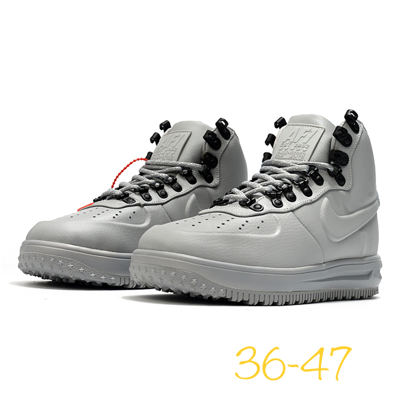 2020 Nike Air Force III High Light Grey Black - Click Image to Close